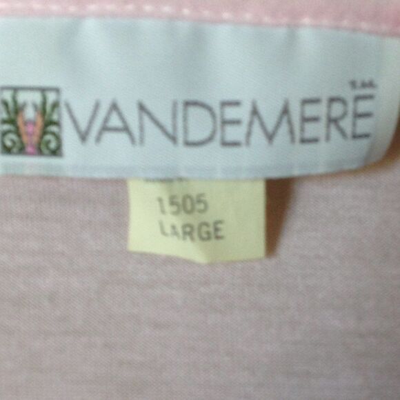 Vandemere Button Front Nightgown/Robe Pink Large - Picture 3 of 7